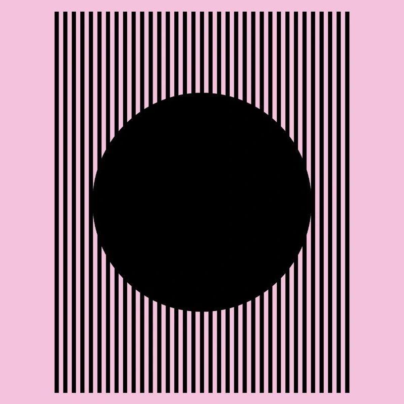 Conception en forme de cercle noir
