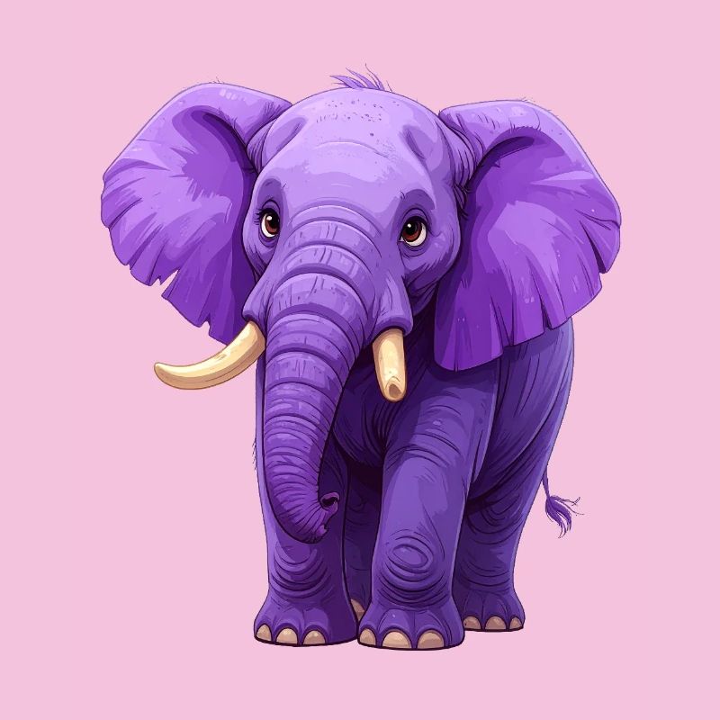 lila Elefant
