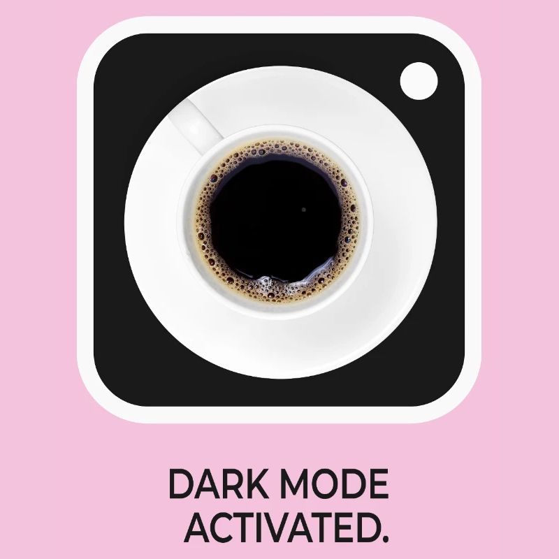 Dark Mode Activated Coffee Nerd Saying