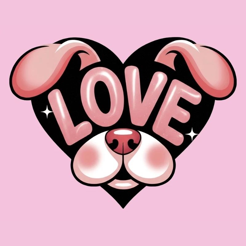 Cute Love Dog
