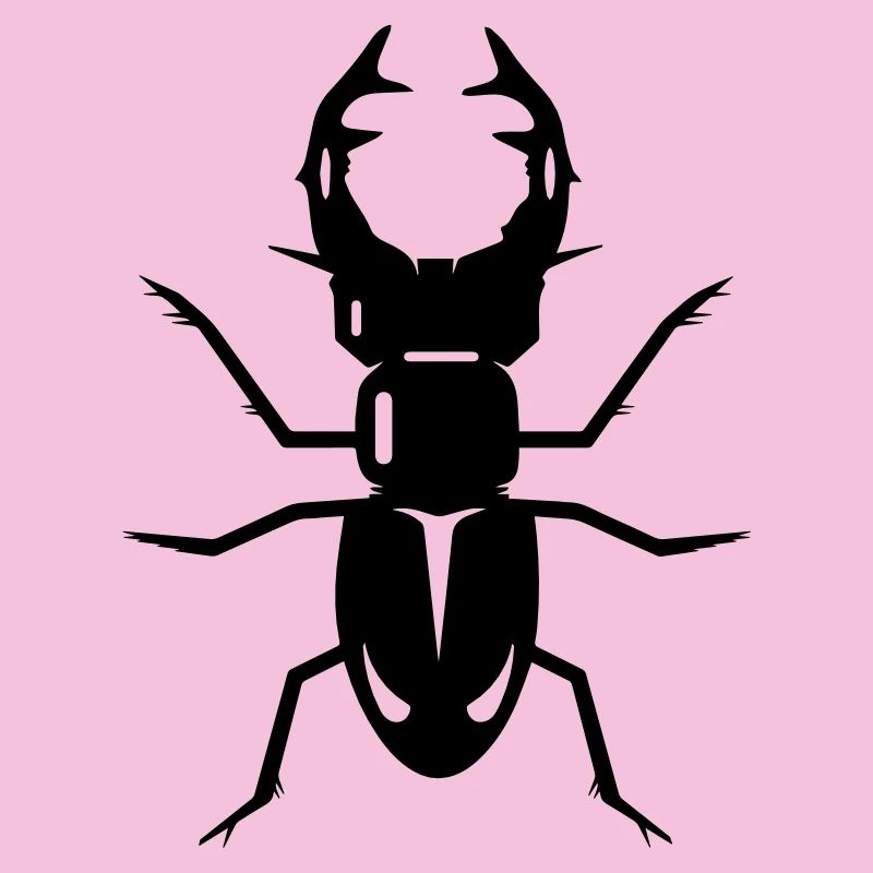 stilisierter Hirschkäfer mit prächtigen Geweih
