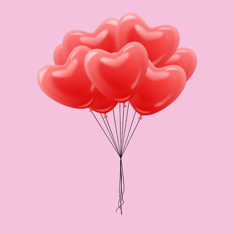 Herz-Luftballons