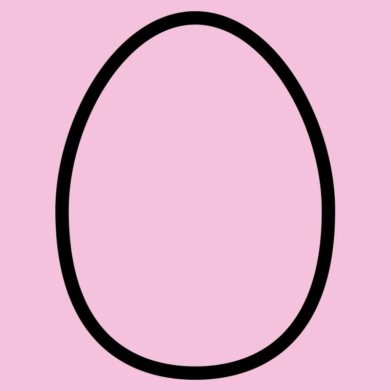 Easter Egg Contour – Minimalist Easter Design