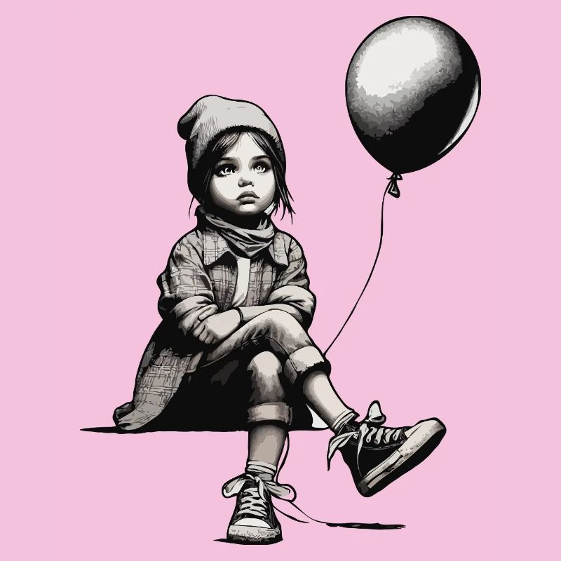 Mädchen mit Luftballon