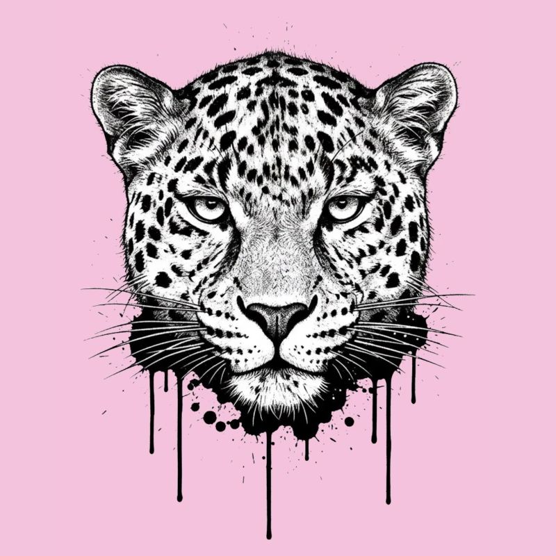 Leopard Head Illustration