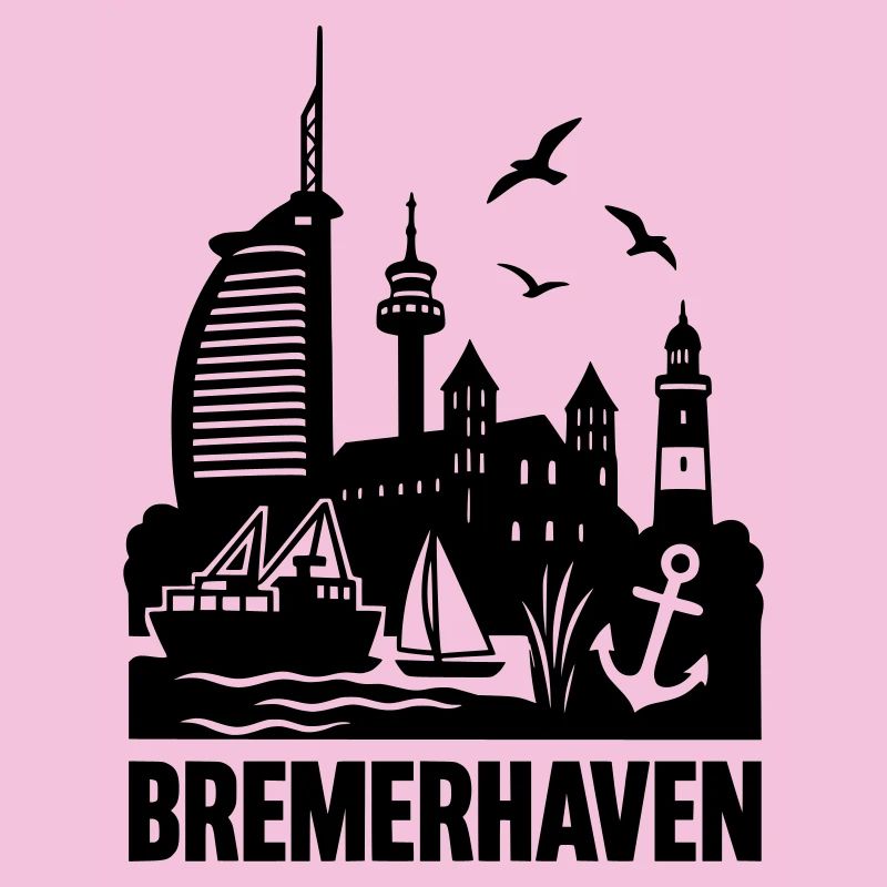 Bremerhaven Silhouette Skyline