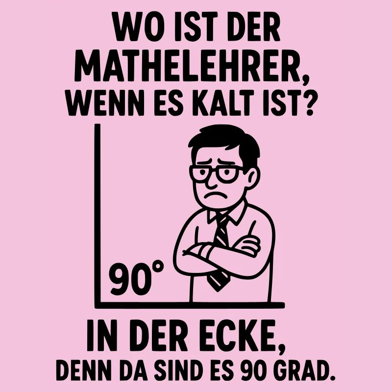 90 Degree Corner Teacher Math Joke