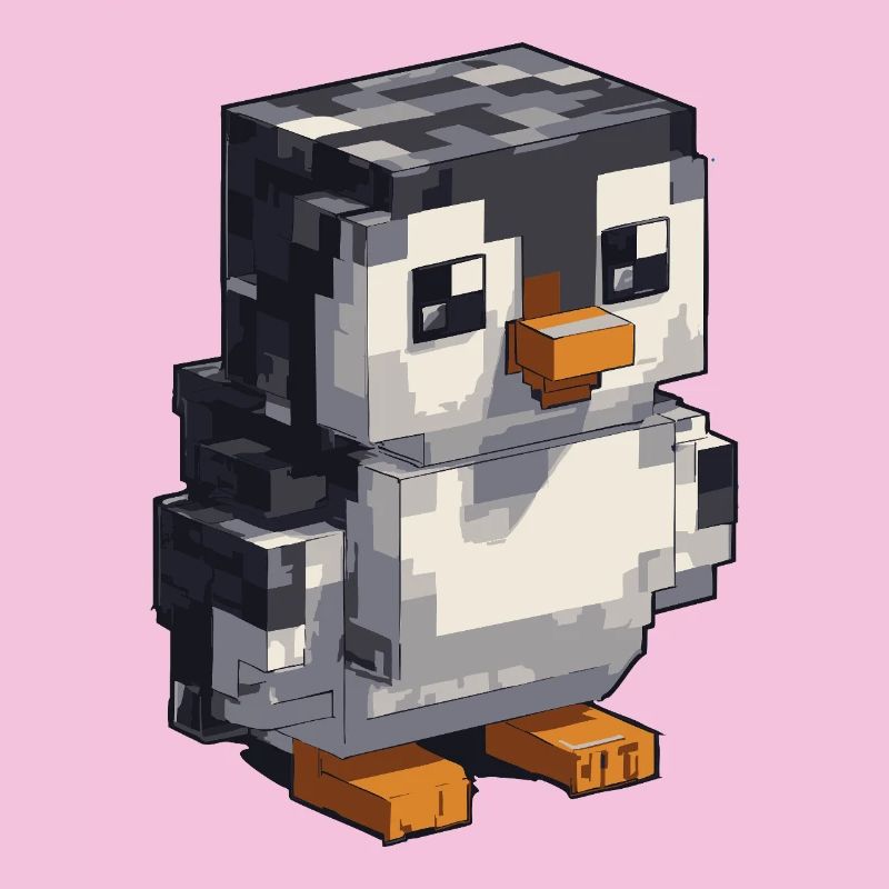 Niedlicher Pixel-Pinguin