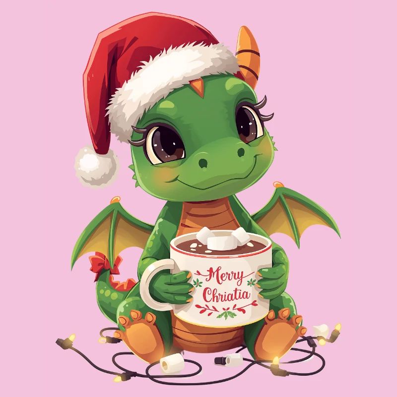 Warmer Weihnachtsdrache