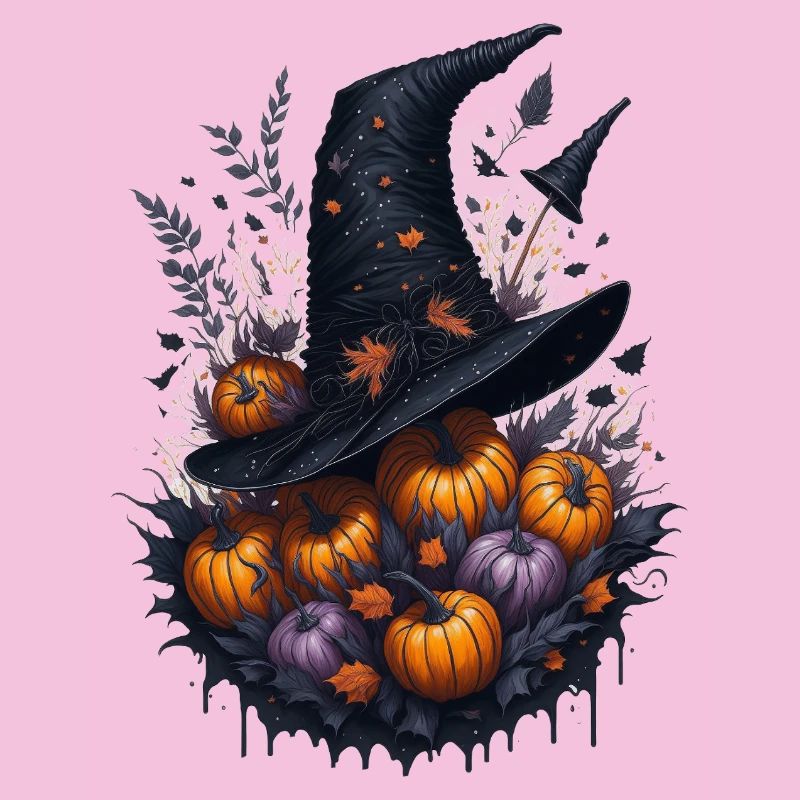Witch Hat Pumpkin Autumn Magic