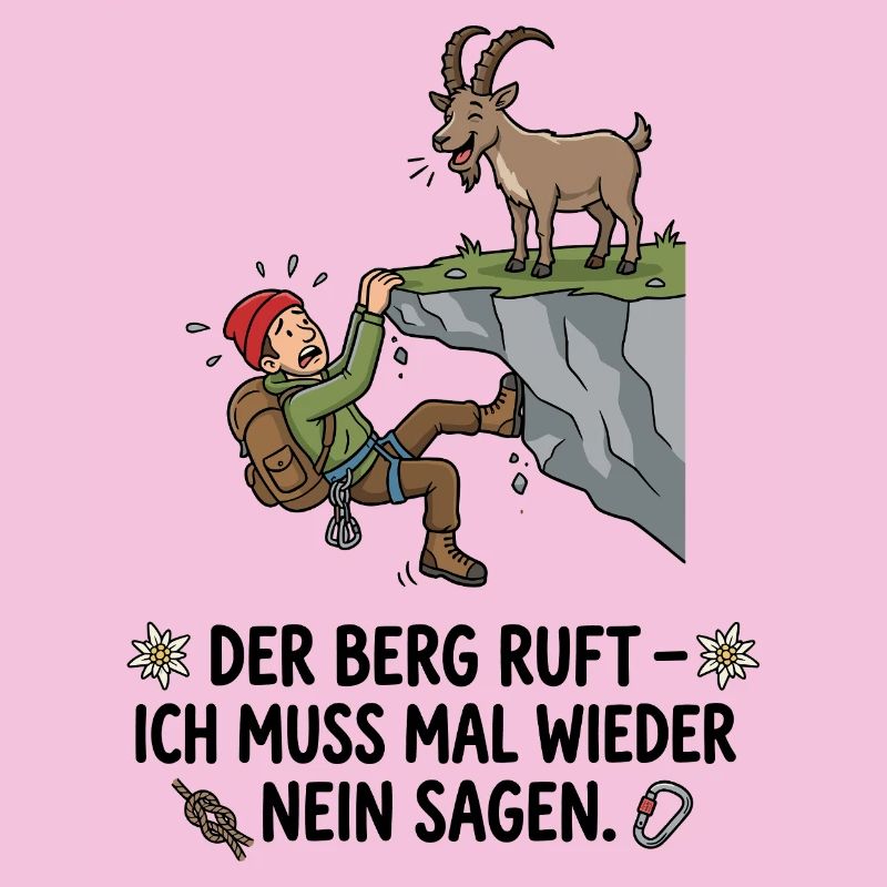 Der Berg ruft Humor Klettern