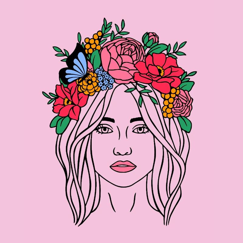 Boho Blumenfrau
