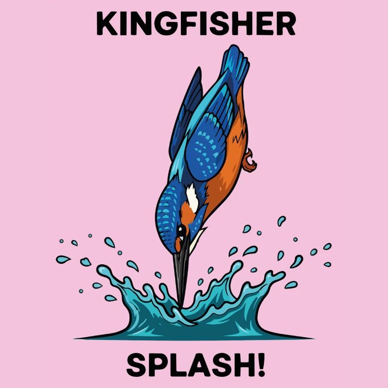 Martin-pêcheur Splash Kingfisher Rivière