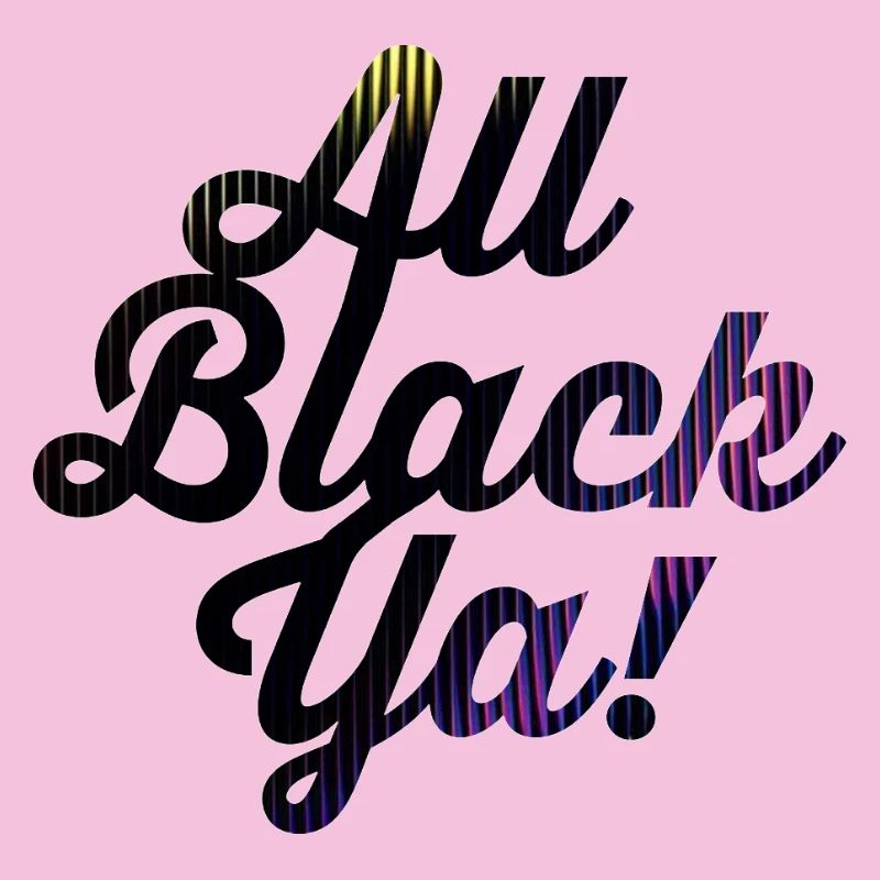 All Black Ya Neon Stripe Font