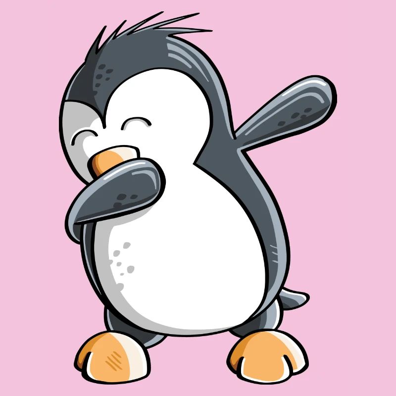 Dab Dance Penguin - Tamponnage - Fun Comic - Cadeau