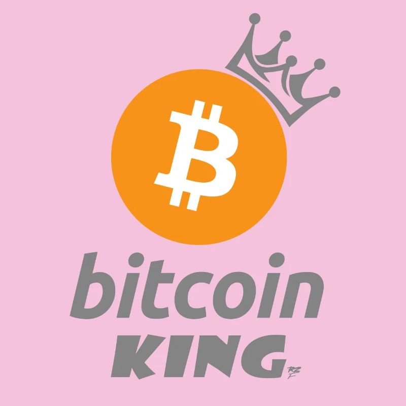 Bitcoin King Crown Logo Tee