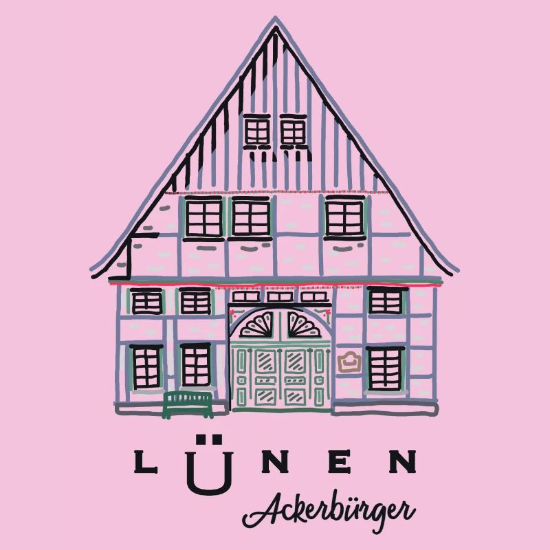 Lünen, maison à colombages Ackerbürger, quartier d’Unna