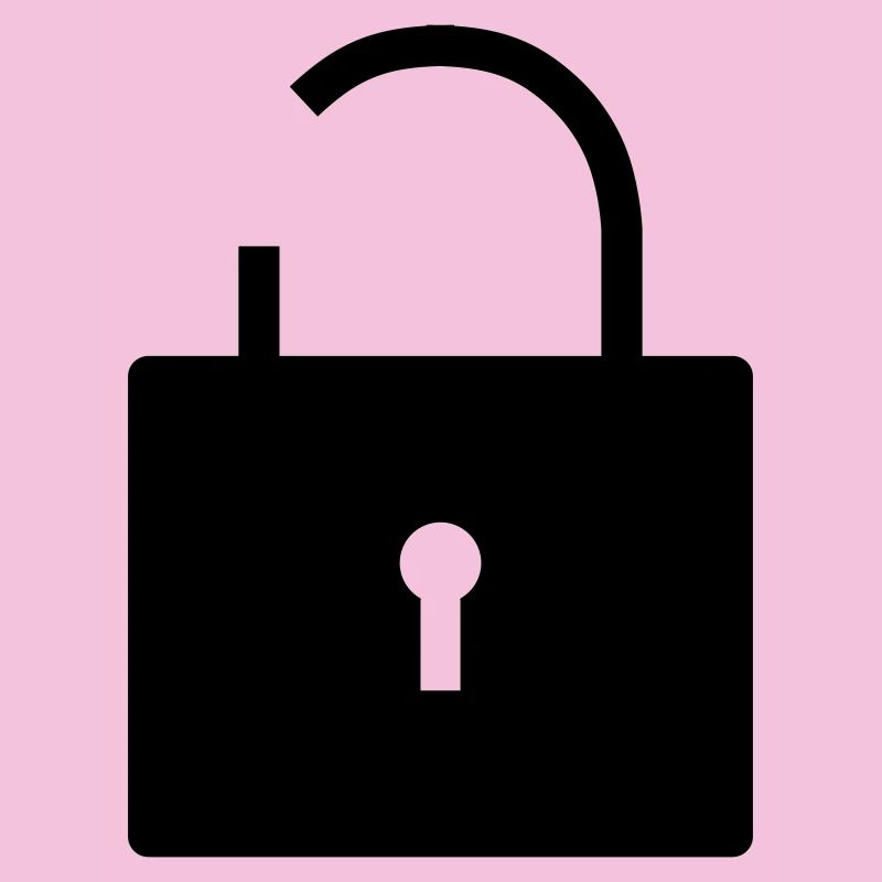 Pas de sécurité pas de sécurité verrou ouvert verrou