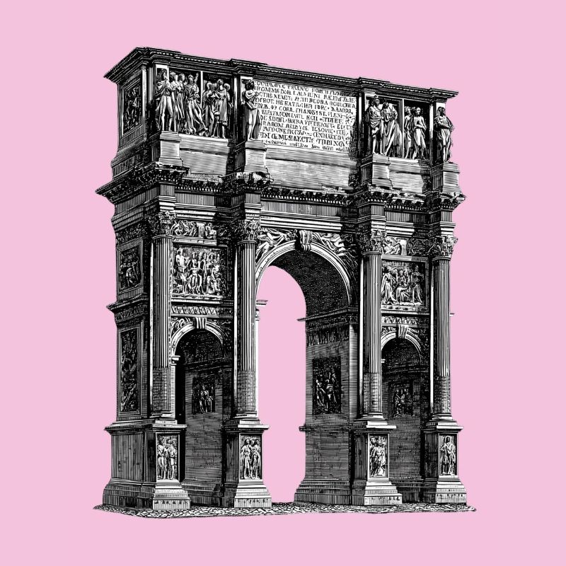 Arc de triomphe romain – Gravure antique