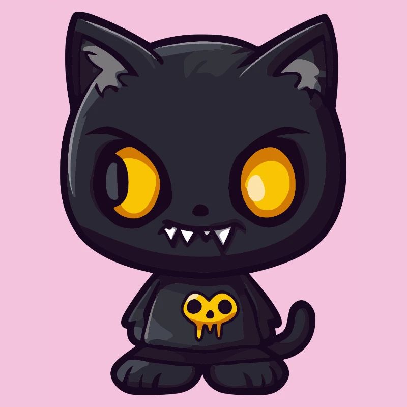 Katze Halloween Lustig Comic