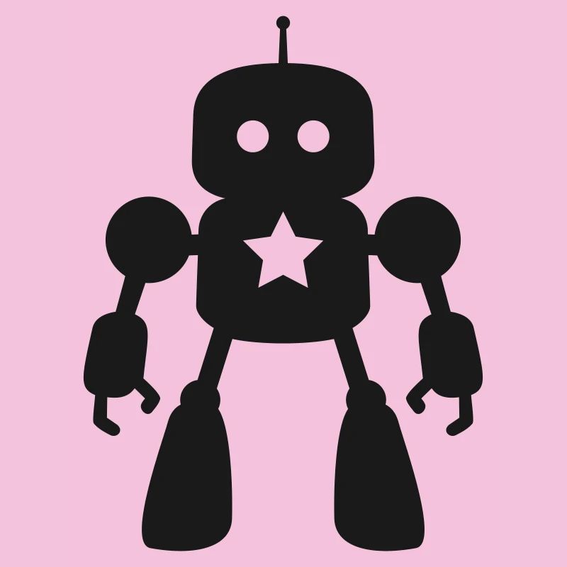Robot with Star AI Sci-Fi Nerd