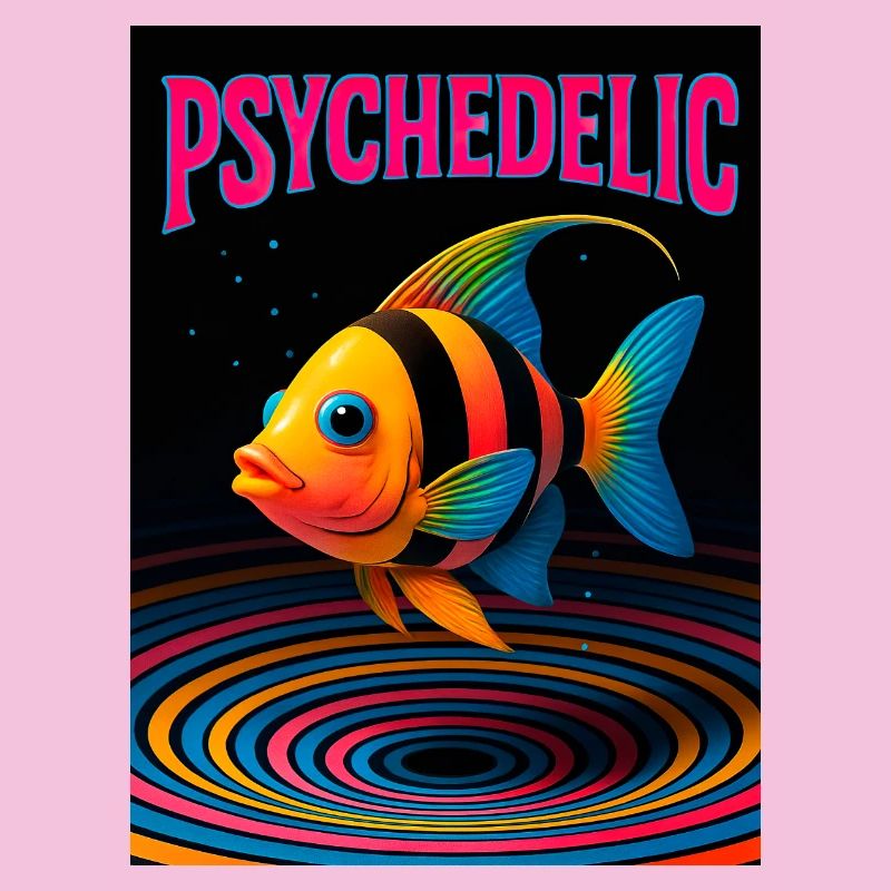 Psychedelic Fish in Spirals