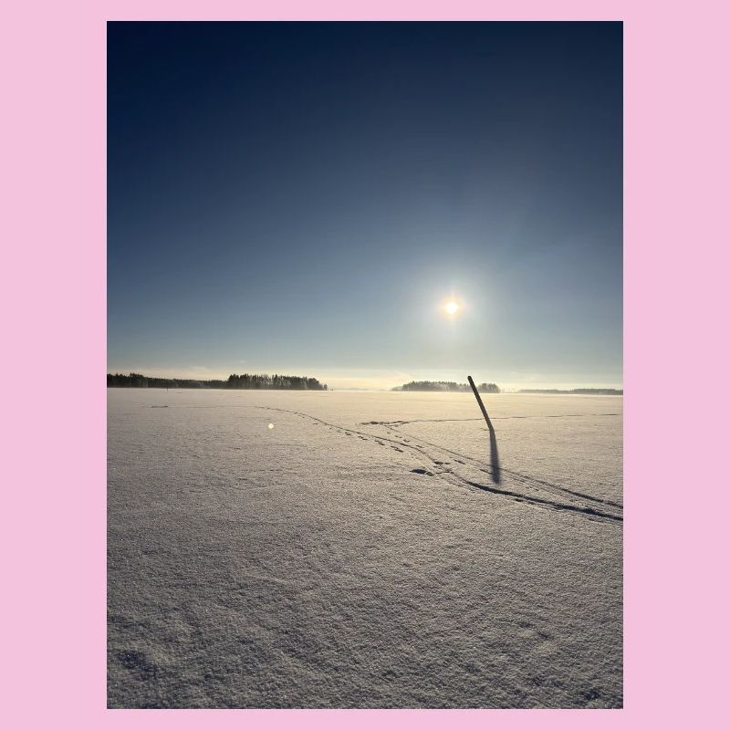 Wintermorgen am Saimaa-See