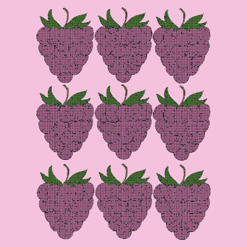 himbeer Muster Textile