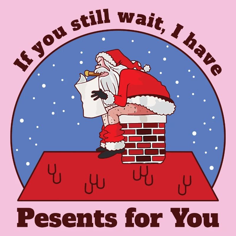 Weihnachtsmann beim Kacken