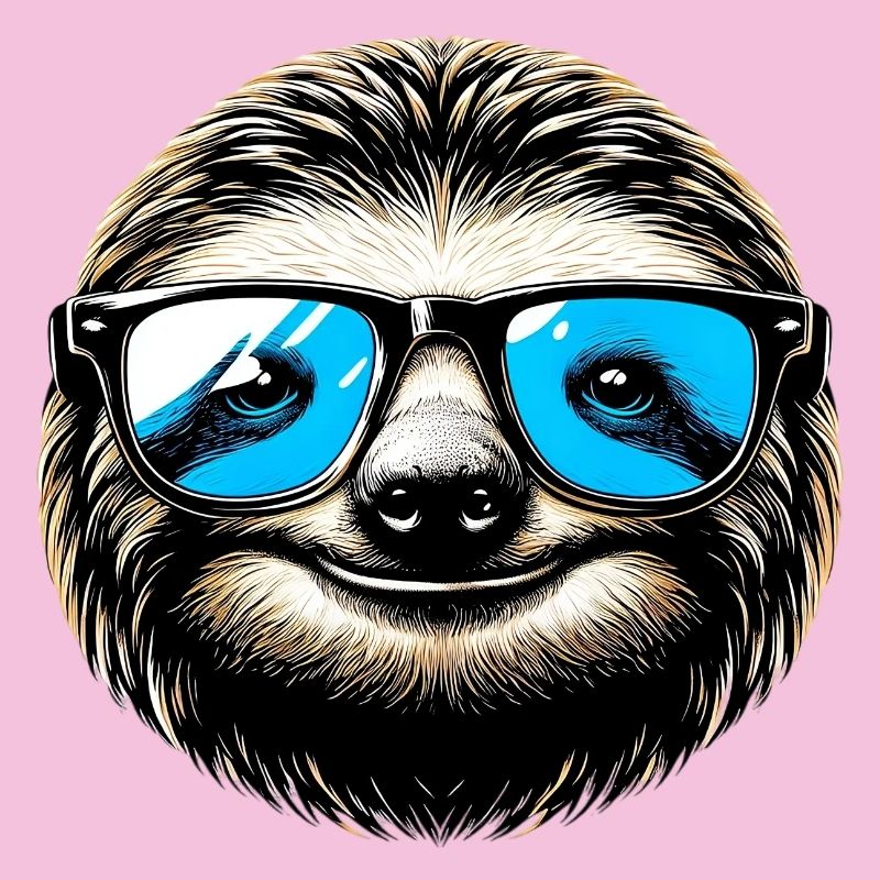 Faultier mit Sonnenbrille