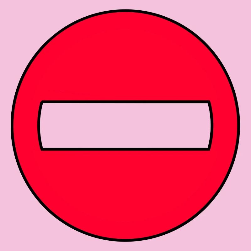Icône Pas de Passage Rouge