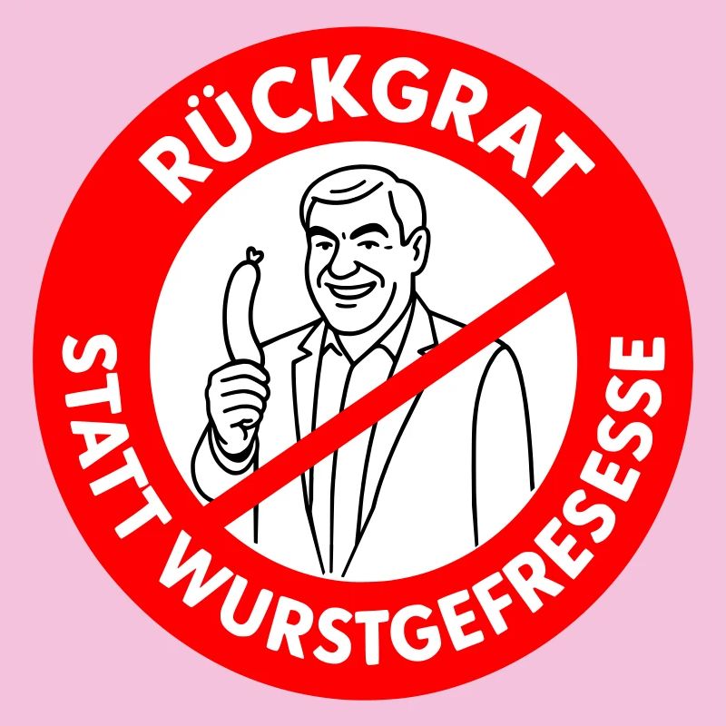 Rückgrat statt Wurstgefresse! Comic-WUNSCHFARBEN 