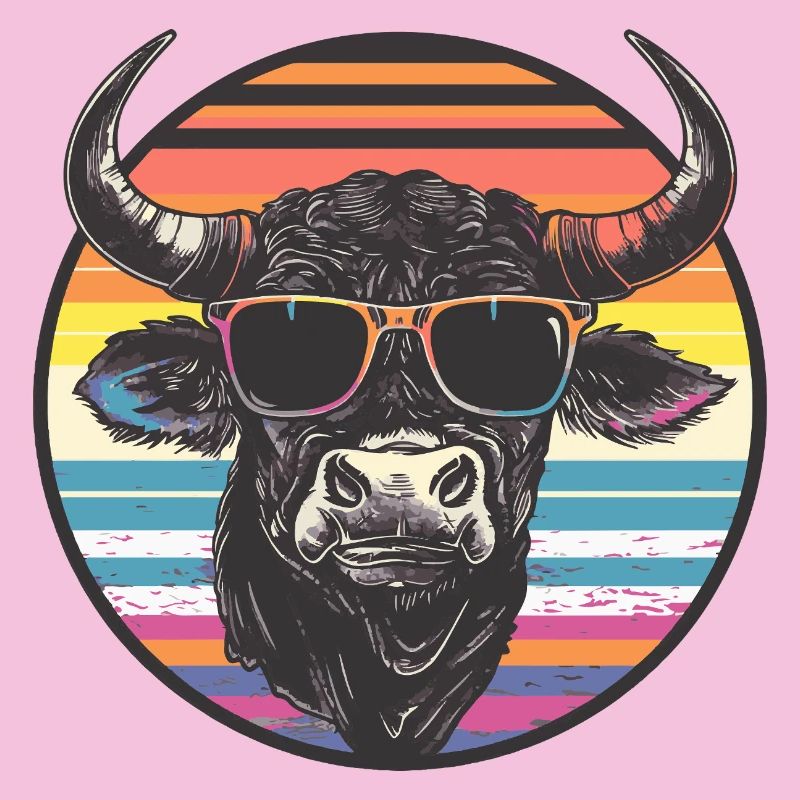 Lässiger Bison mit Sonnenbrille