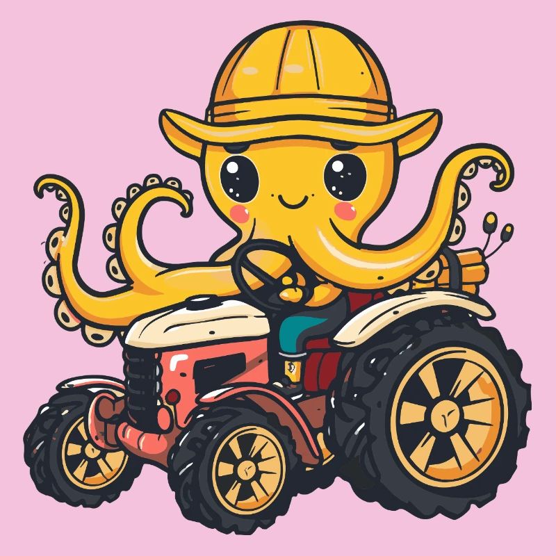 Octopus Tractor Farmer