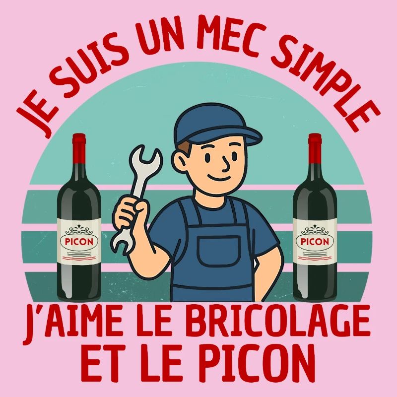 Simple DIY guy and funny humor aperitif