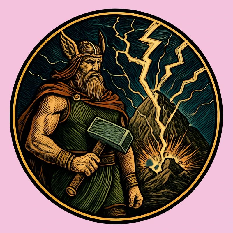 Thor avec un marteau