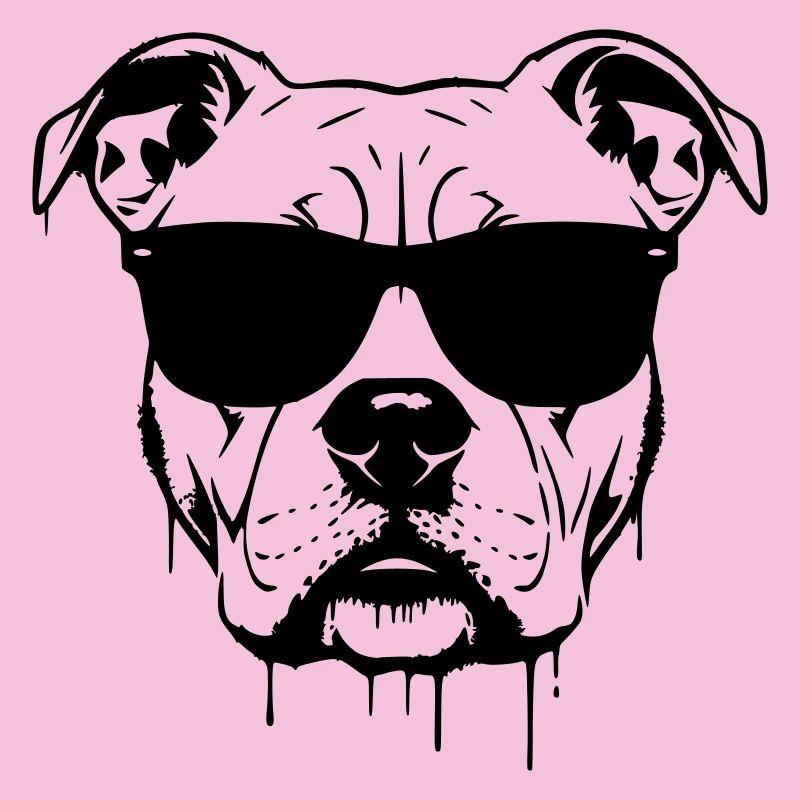 Pitbull Glasses Graffiti
