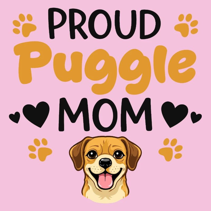 Stolze Puggle Mutter, Puggle