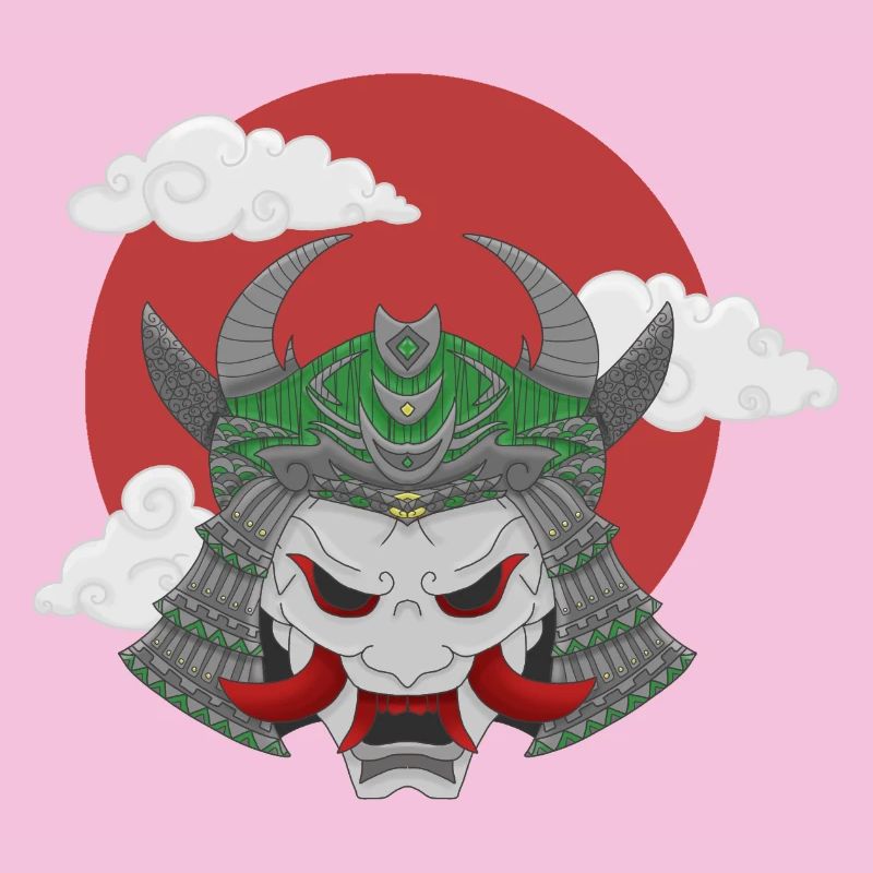 Oni x Samurai Grey Green