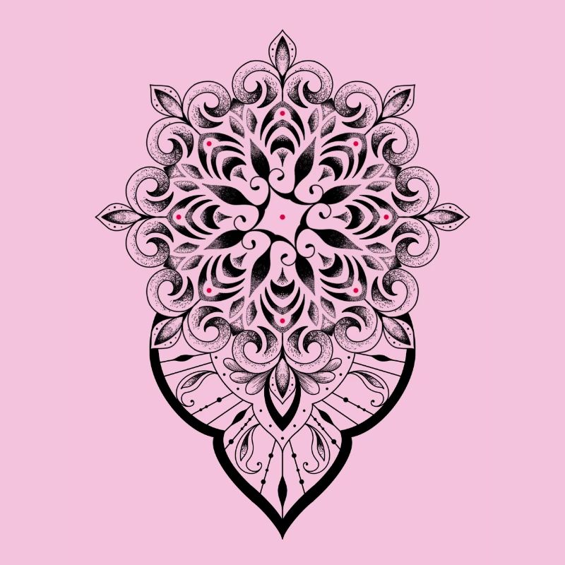 Mandala graphique dot work