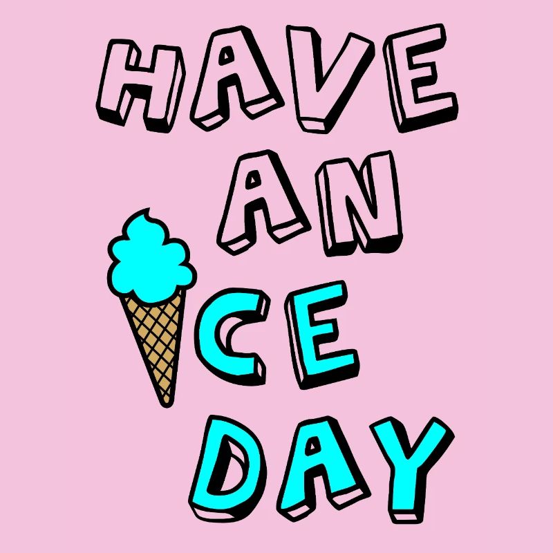 Eis Comic Sommer Urlaub coole Sprüche Eiskrem Fun