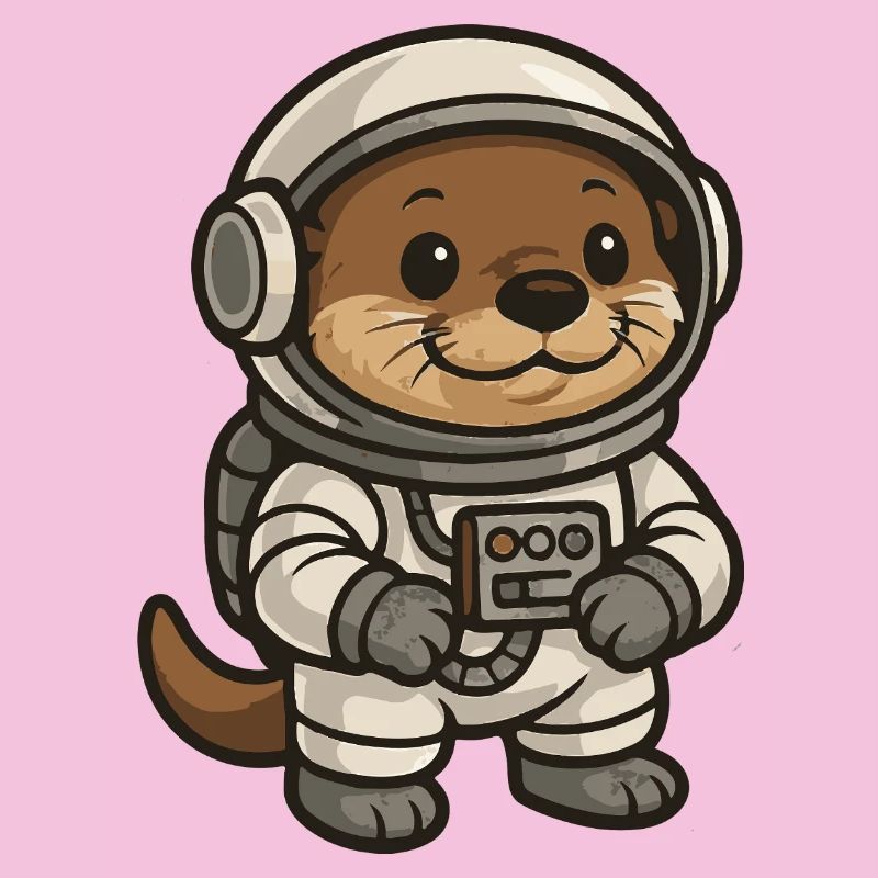 Illustration de chat de l'espace