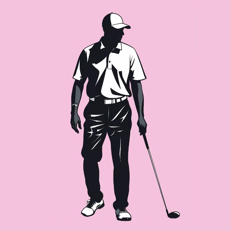Golfer - Cool Silhouette Logo