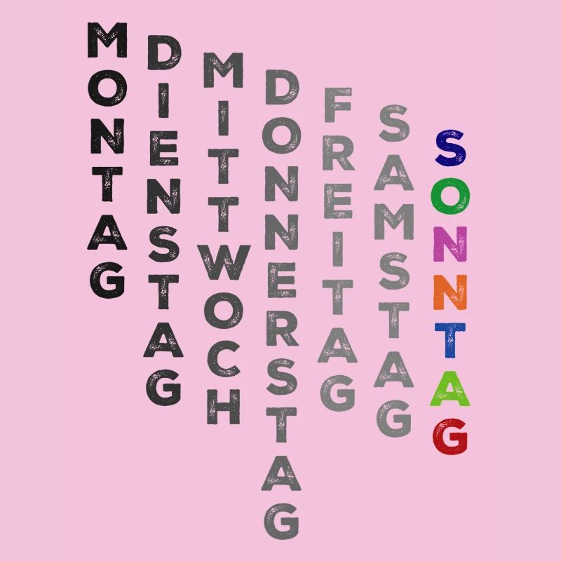 Die Woche Sonntag - bunt