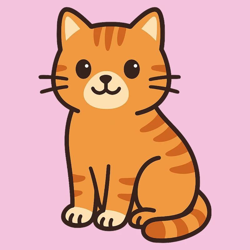 Cuddly Kitten Orange Stripes