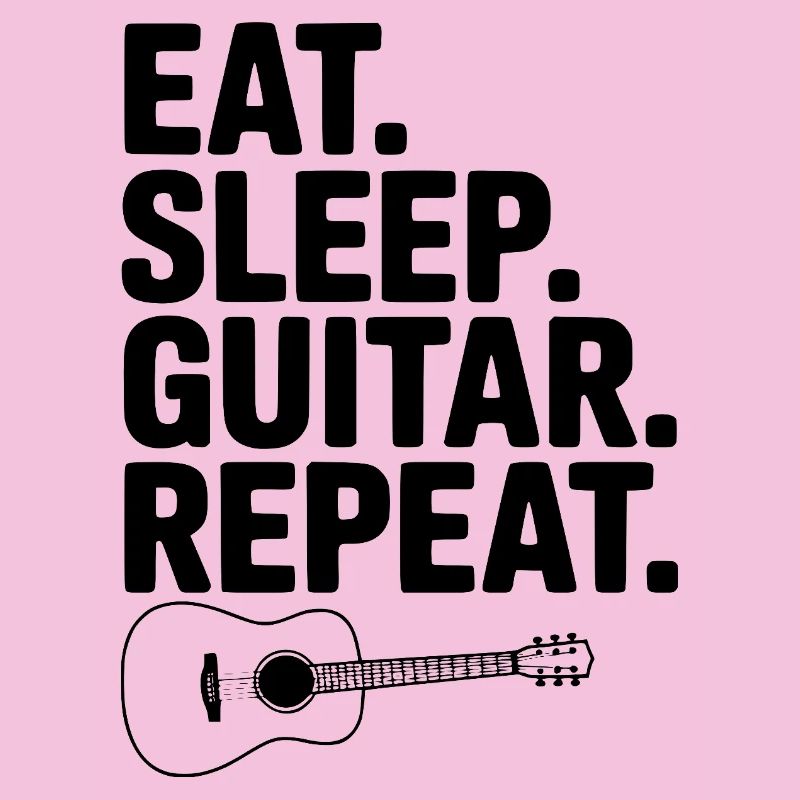 Manger. Dormir. Guitare. Répéter.
