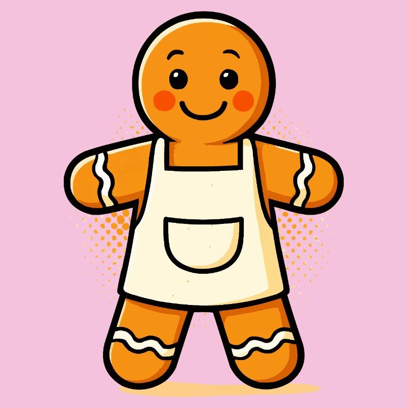 Gingerbread man with apron