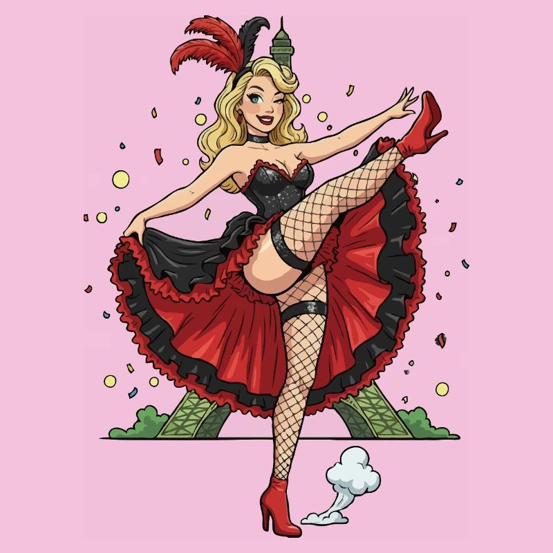Pariser Cancan-Pinup
