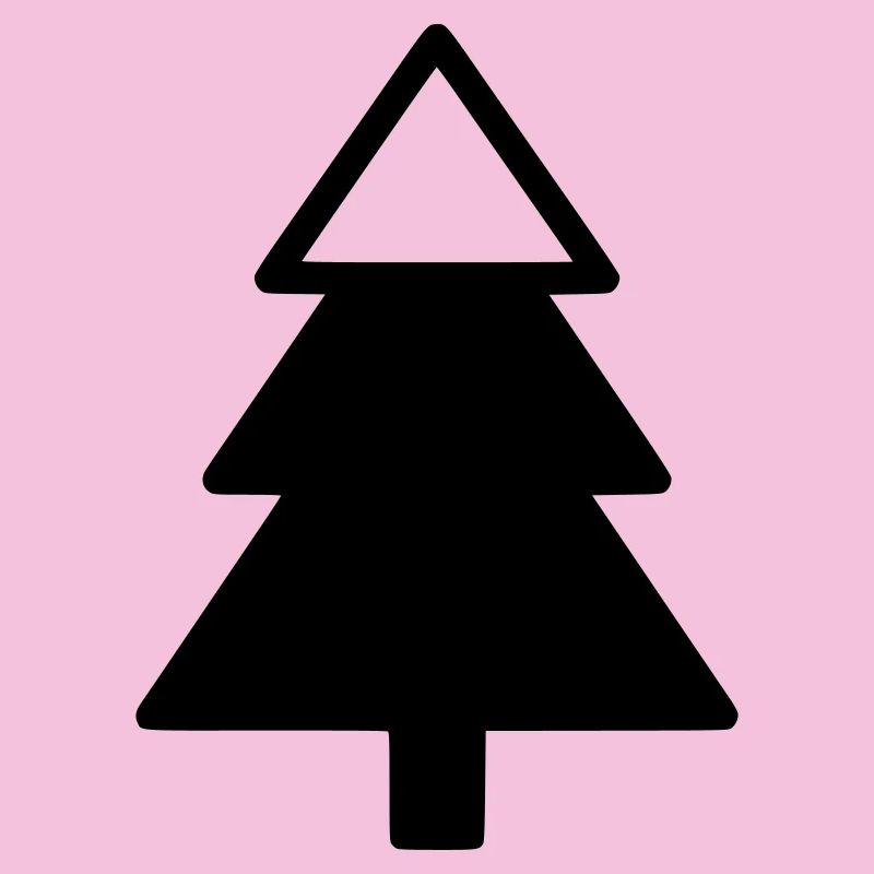 Silhouette de la forêt de sapins