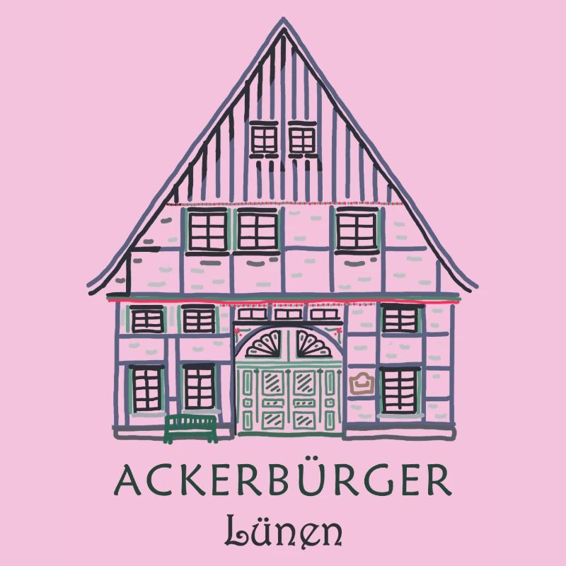 Lünen, district d’Unna, dessin de l’Ackerbürgerhaus